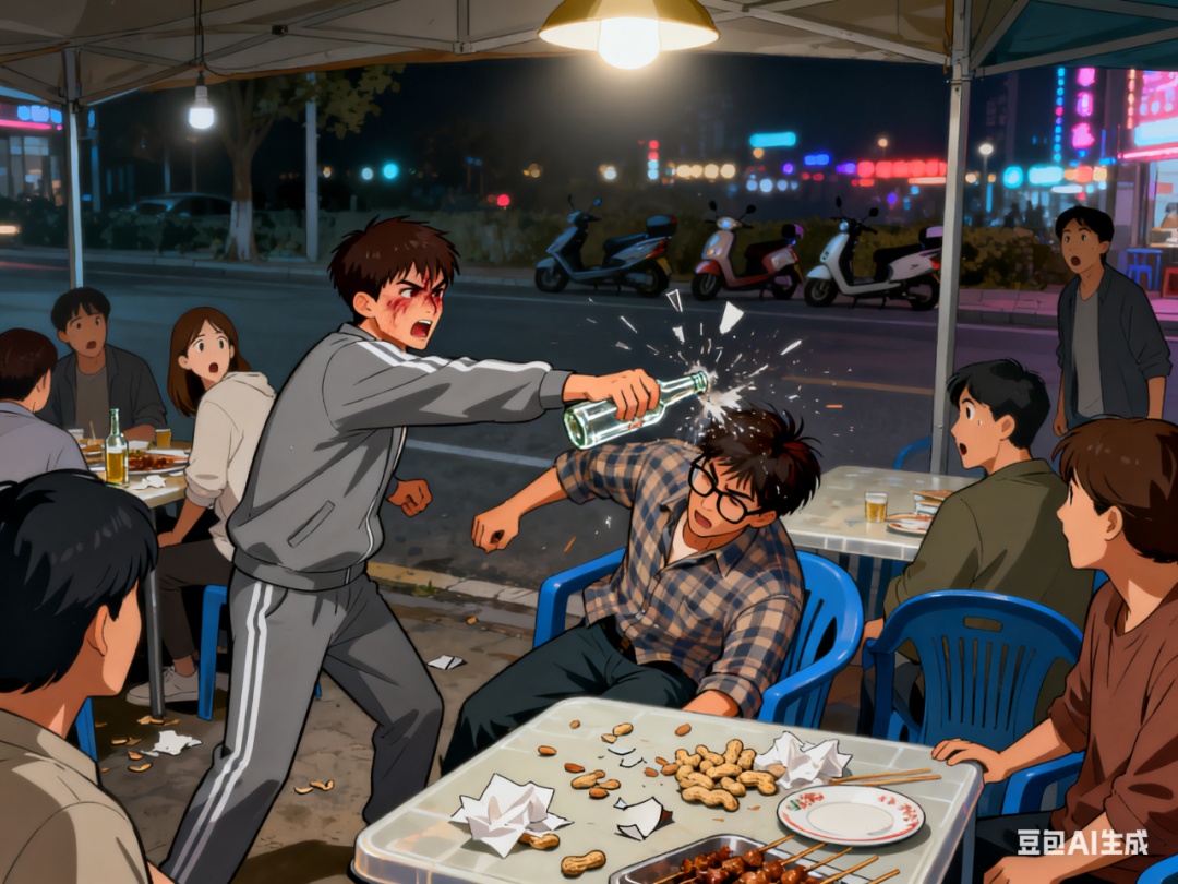 一拳四年刑！烧烤店冲动酿苦果